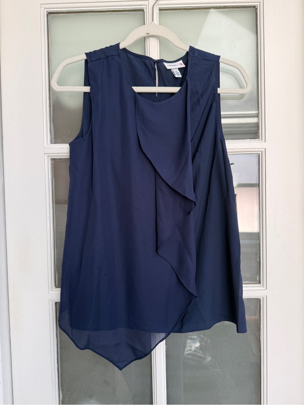 3.1 Phillip Lim x Target Navy Ruffle Tank